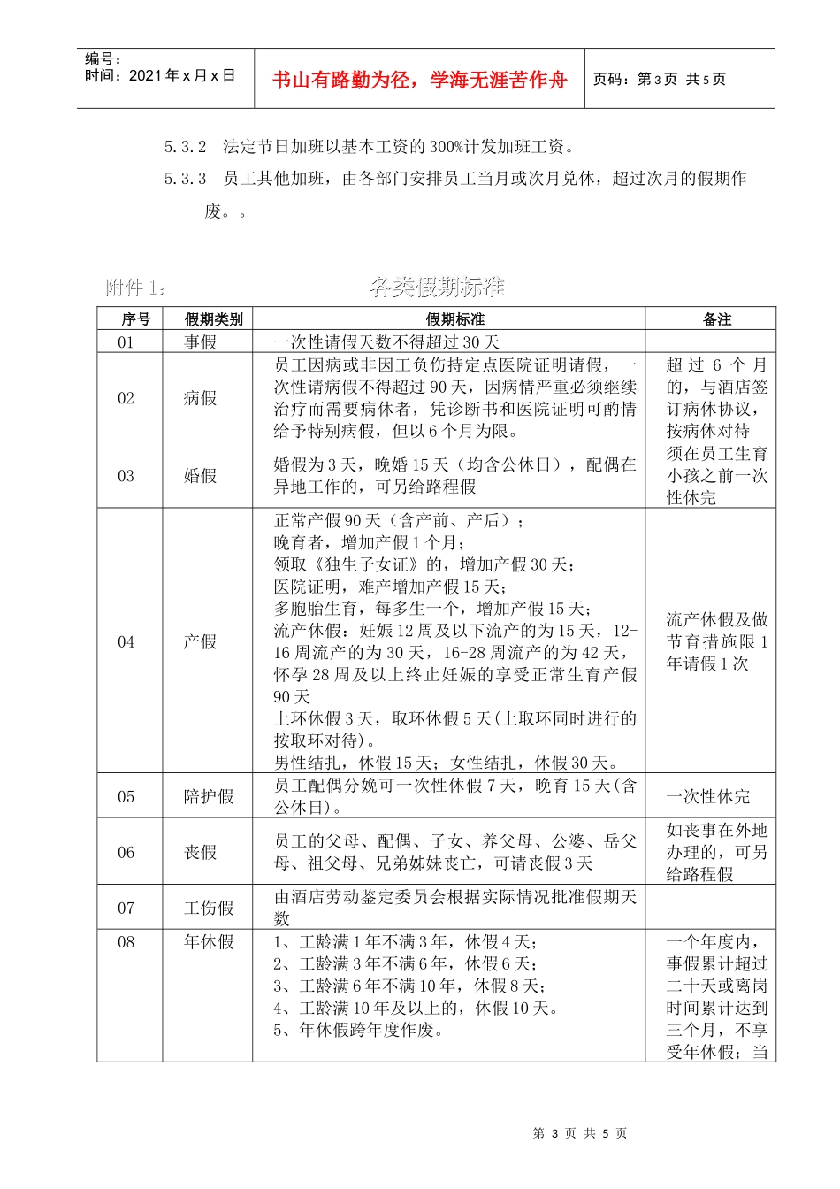 员工考勤管理制度-4_第3页