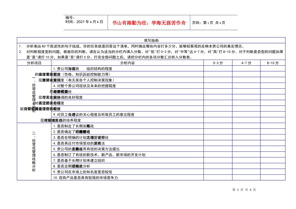 咨询工具之客户体质调查_第1页