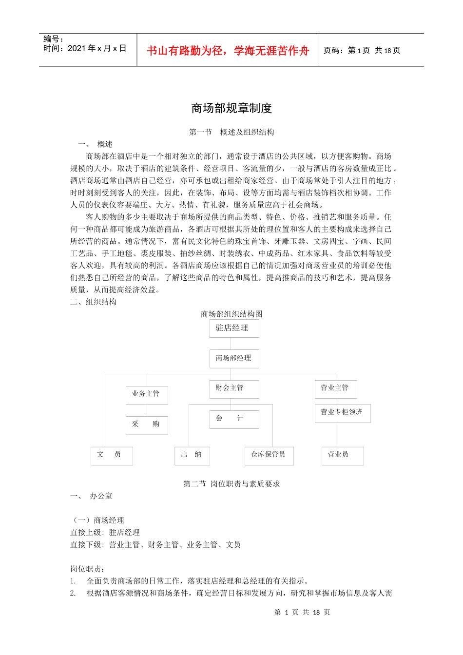 商场部规章制度（P）_第1页