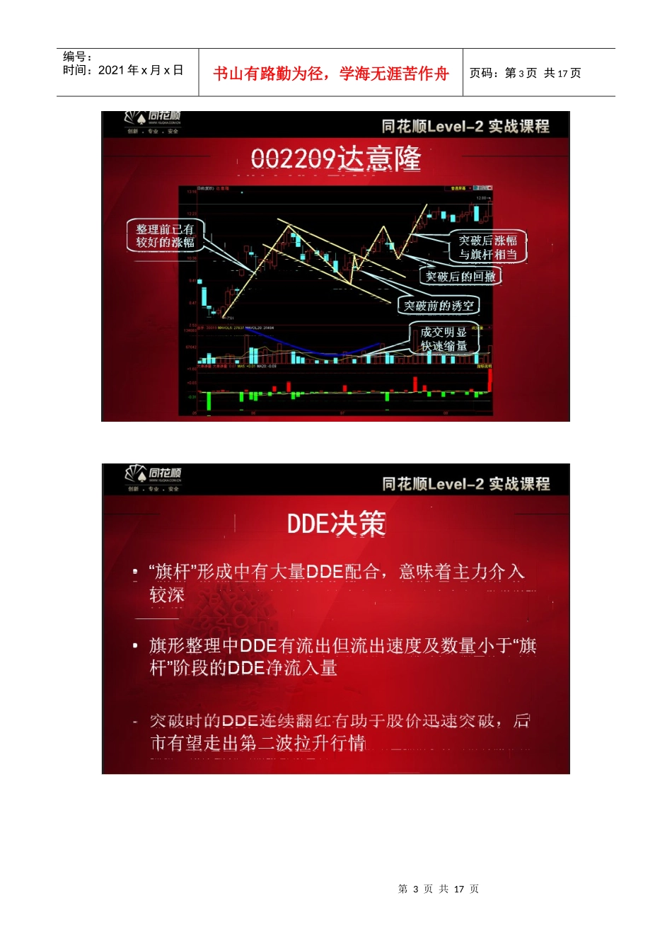 同花顺上升旗形形态选股—DDE决策_第3页