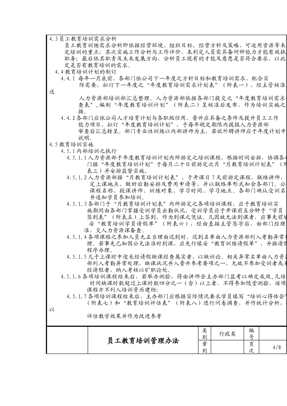 员工教育培训管理制度_第3页