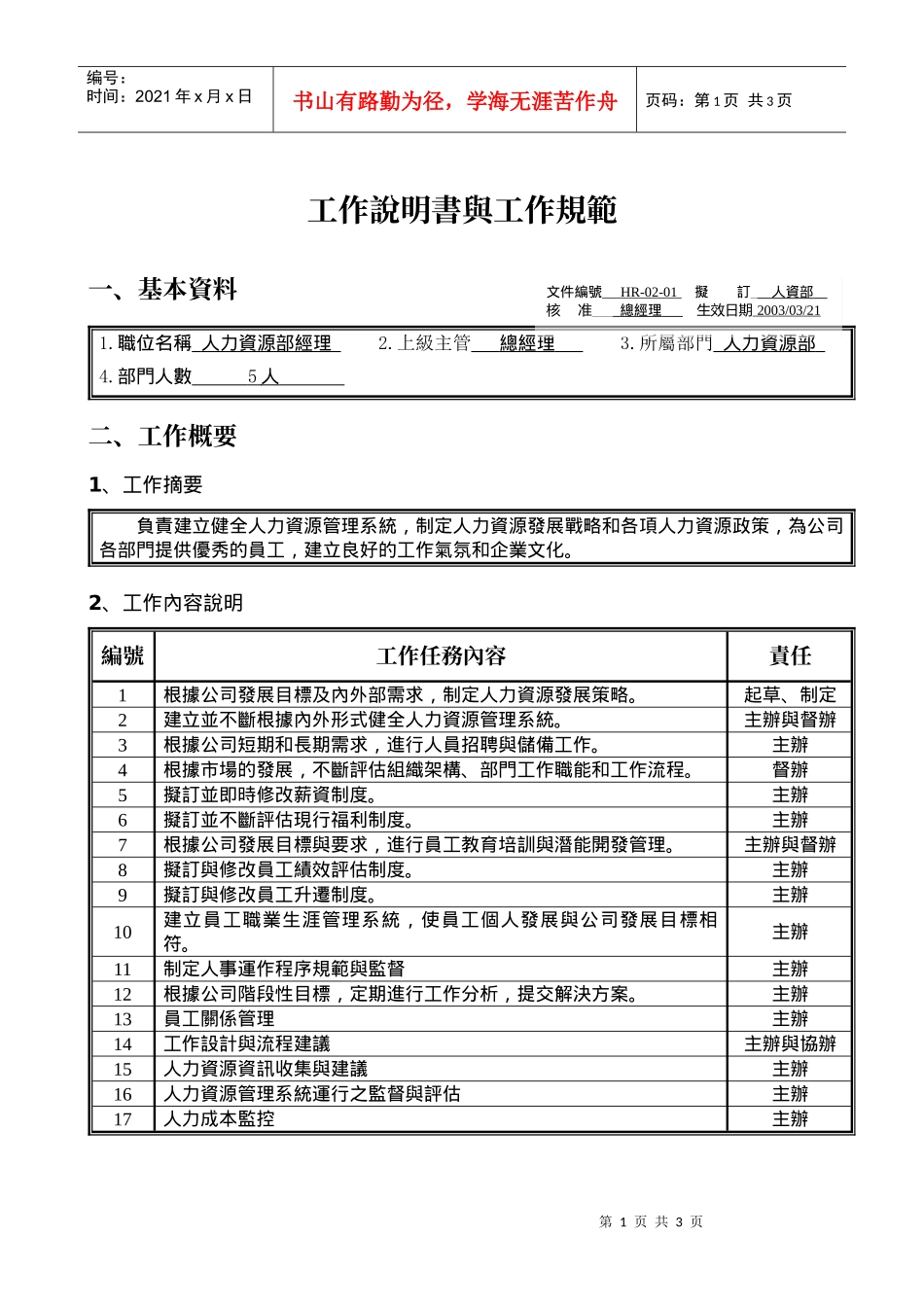 员工关系管理主办14工作设计与流程建议_第1页
