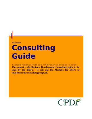 咨询顾问手册(DOC 86页)