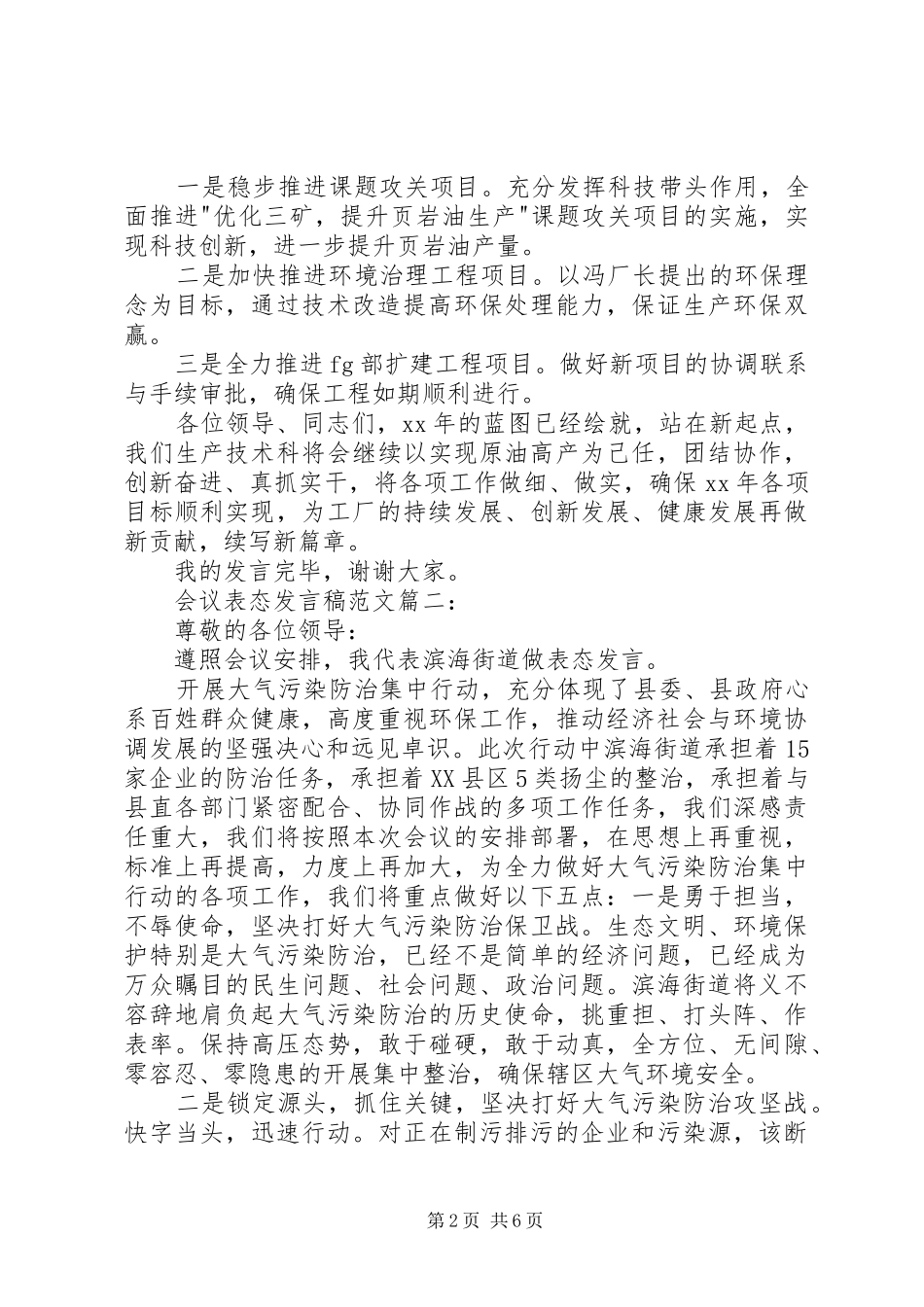 会议表态发言_第2页