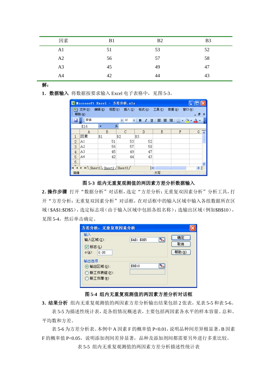 实验五方差分析测试题_第3页