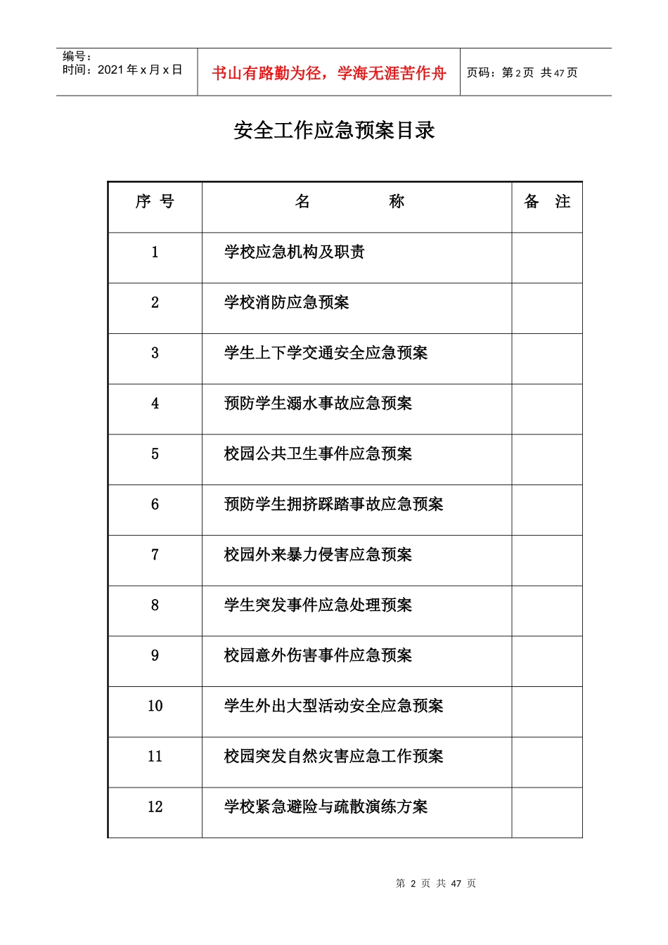 哈城学校各种应急预案汇编(2017年修订)_第2页