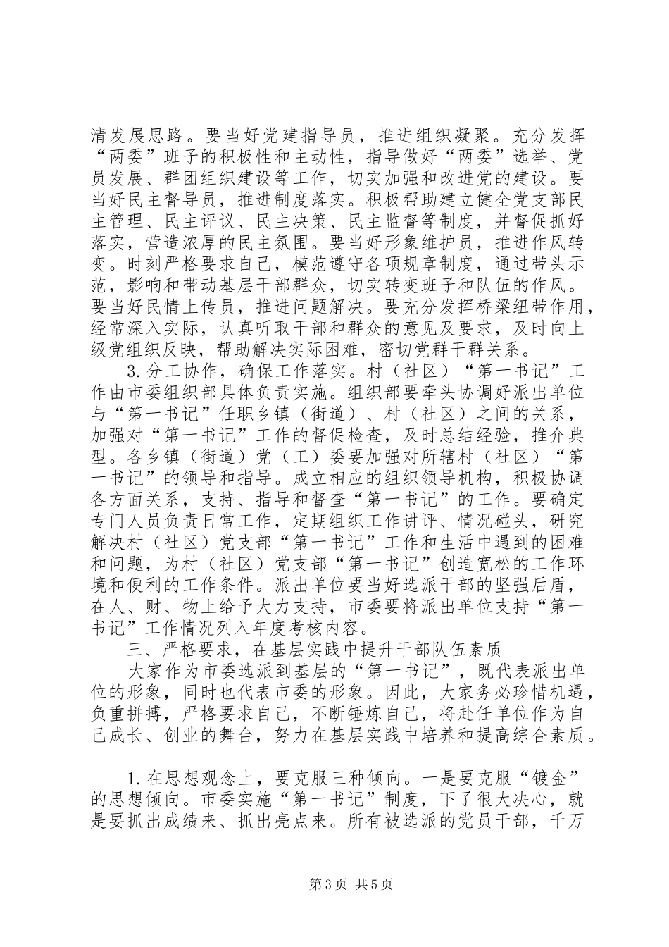市长在选派对接会发言稿_第3页