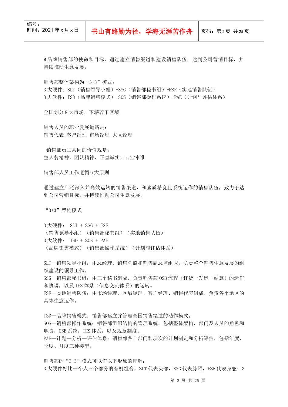 品牌销售团队管理方案介绍_第2页