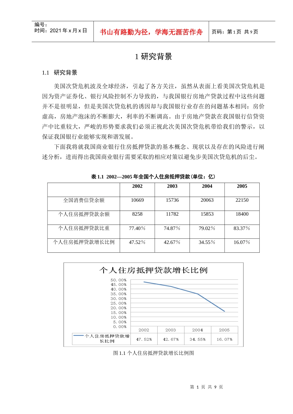 商业银行住房抵押贷款风险与对策分析_第3页