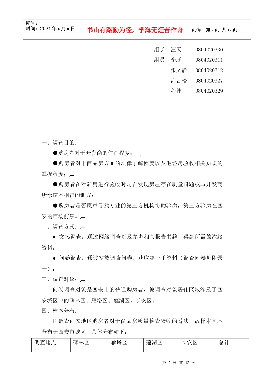 商品房质量检查验收市场调查分析报告_第2页