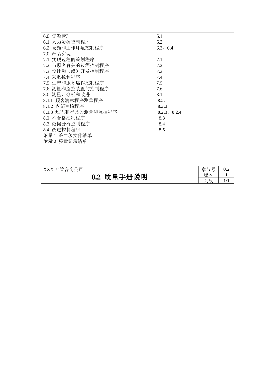 咨询公司质量手册范本_第3页
