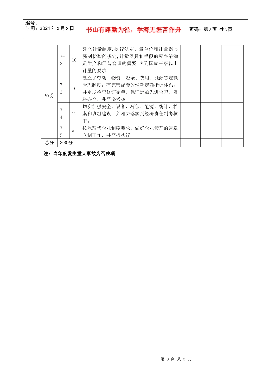 商贸企业内部综合管理评价标准_第3页
