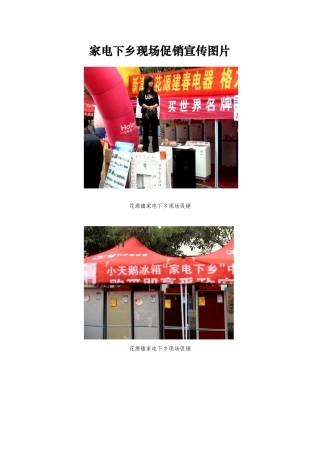 家电下乡现场促销宣传图片