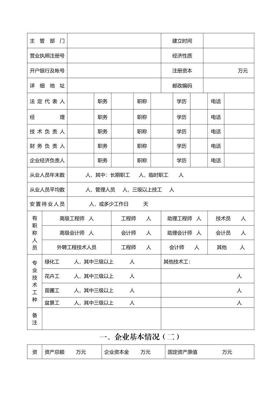 园林绿化资质年检表_第3页