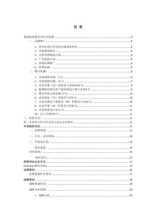 品牌全案策划手册