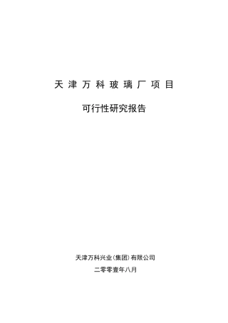 天津某地产水晶城可行性研究报告1