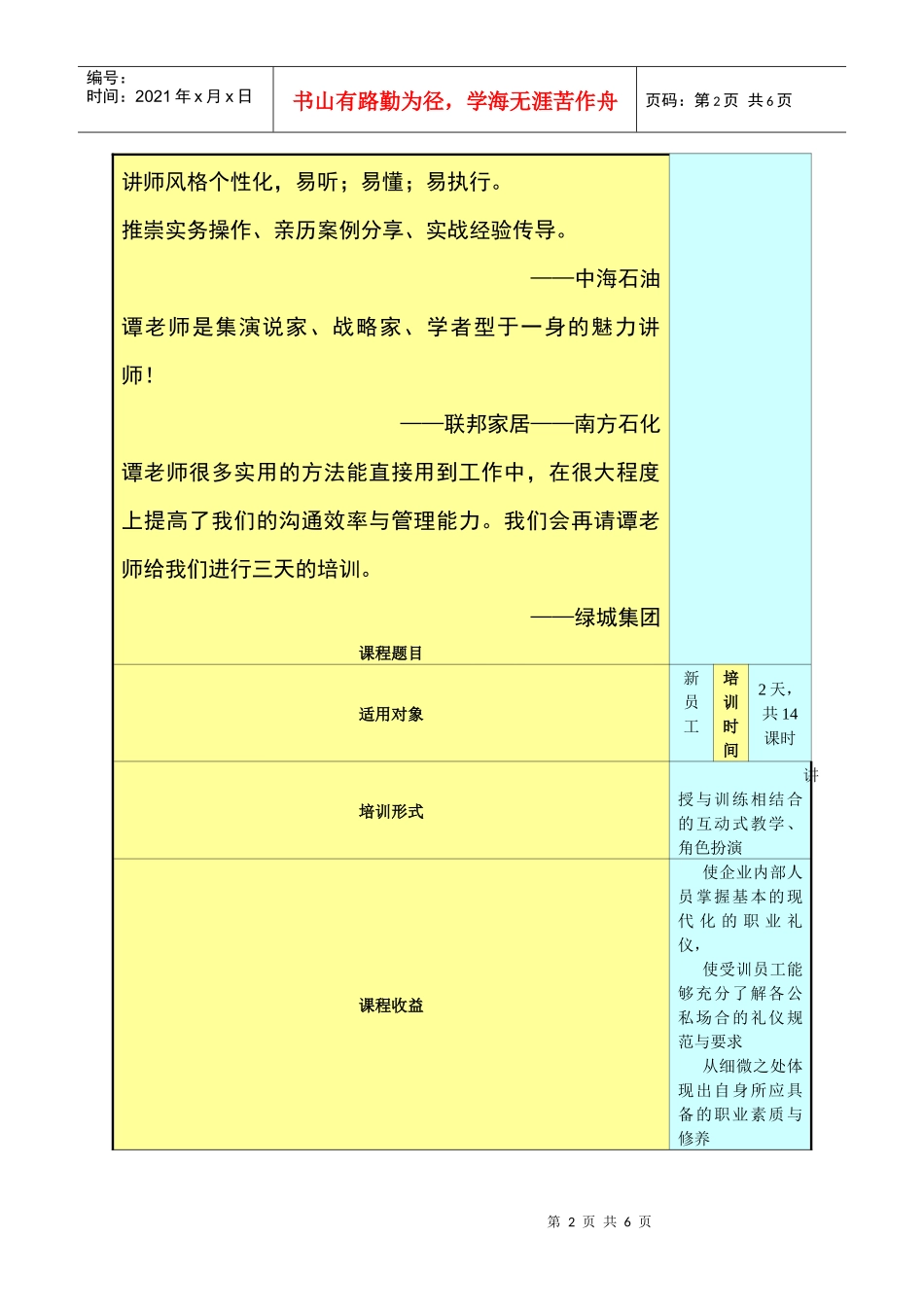 员工职业形象与职业礼仪培训_第2页