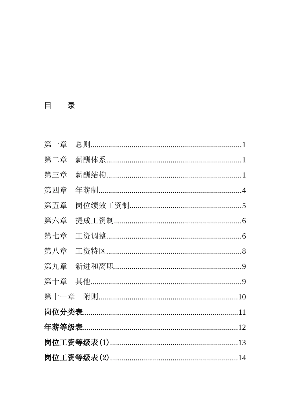 广西创新港湾工程有限公司薪酬体系设计方案_第2页
