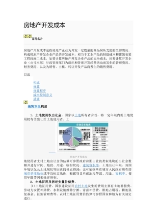 房地产开发成本