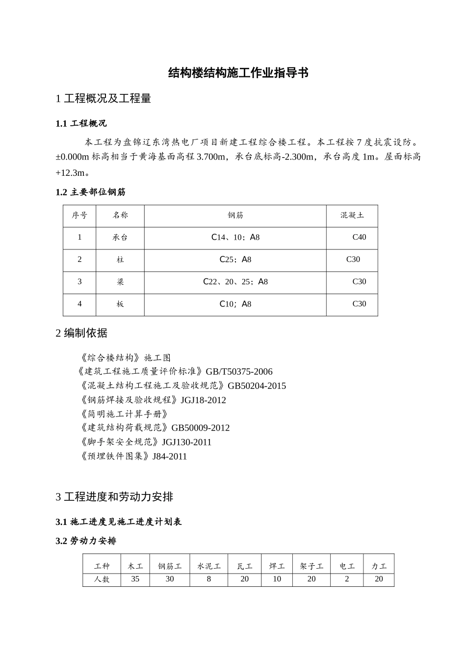 工业厂房综合楼结构工程施工方案_第2页