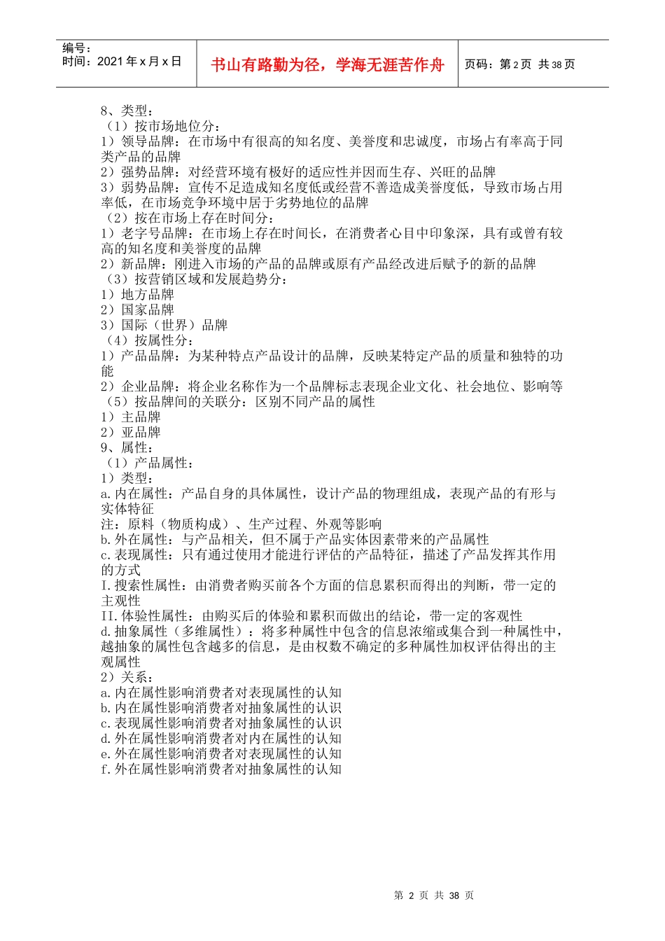 品牌管理培训教材_第2页