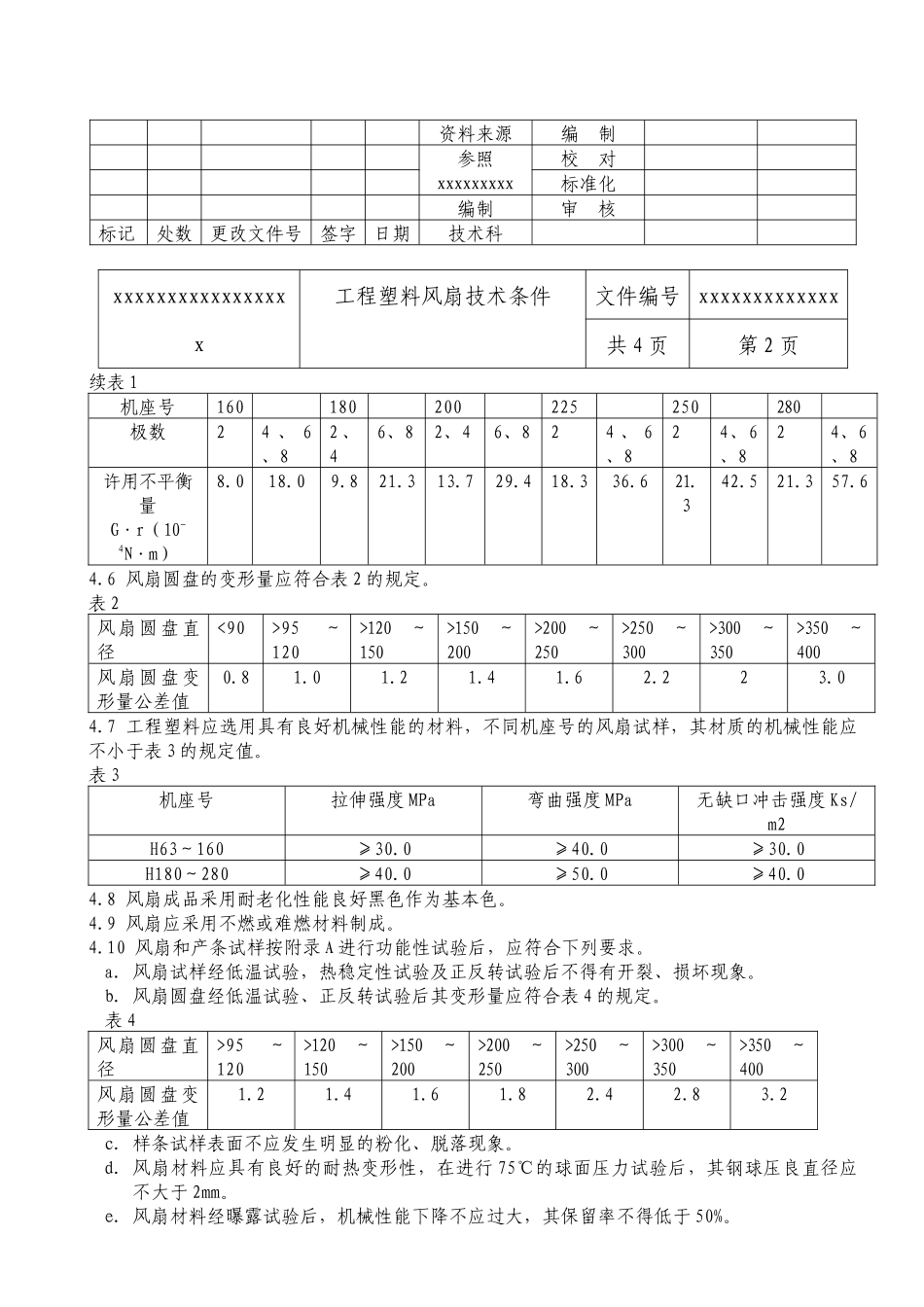 工程塑料风扇技术条件_第2页