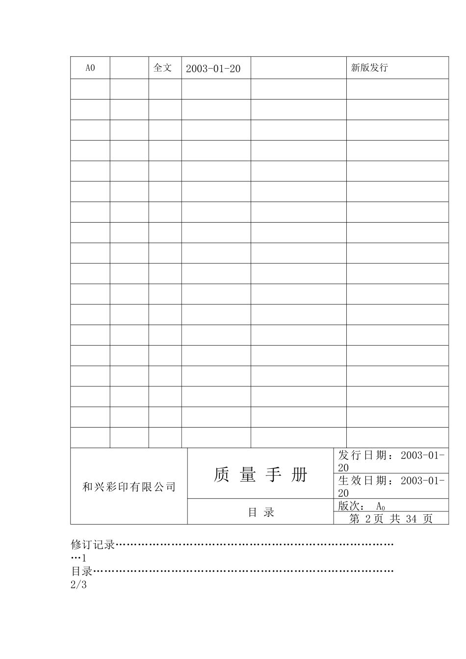 和兴彩印有限公司质量手册(doc 37)_第2页