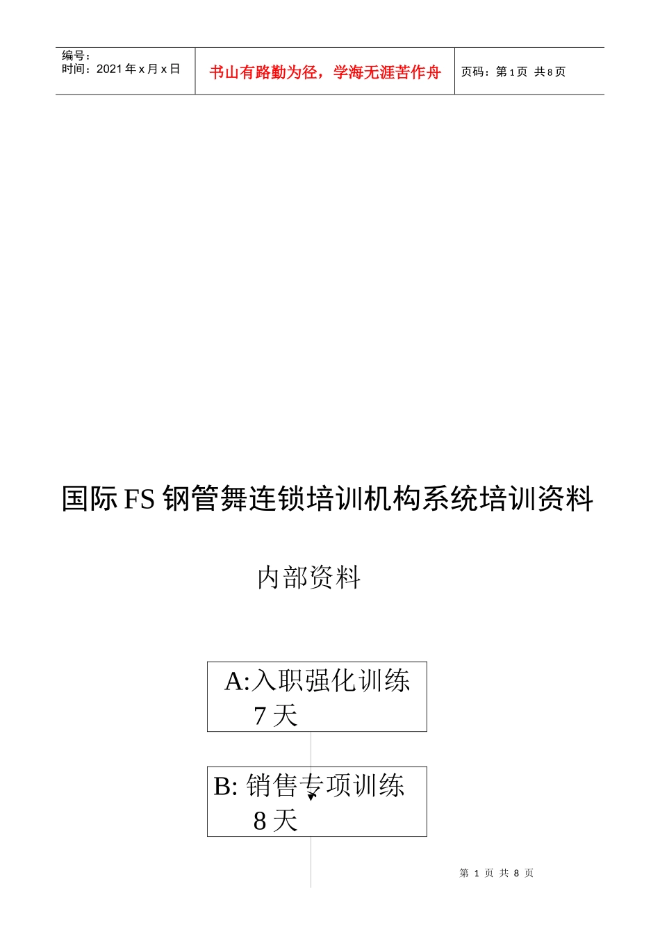 国际FS钢管舞连锁培训机构系统培训资料_第1页