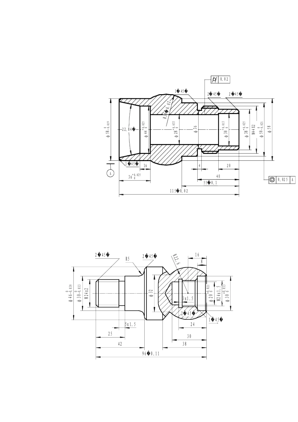 数控车工高级工考试练习图集_第2页