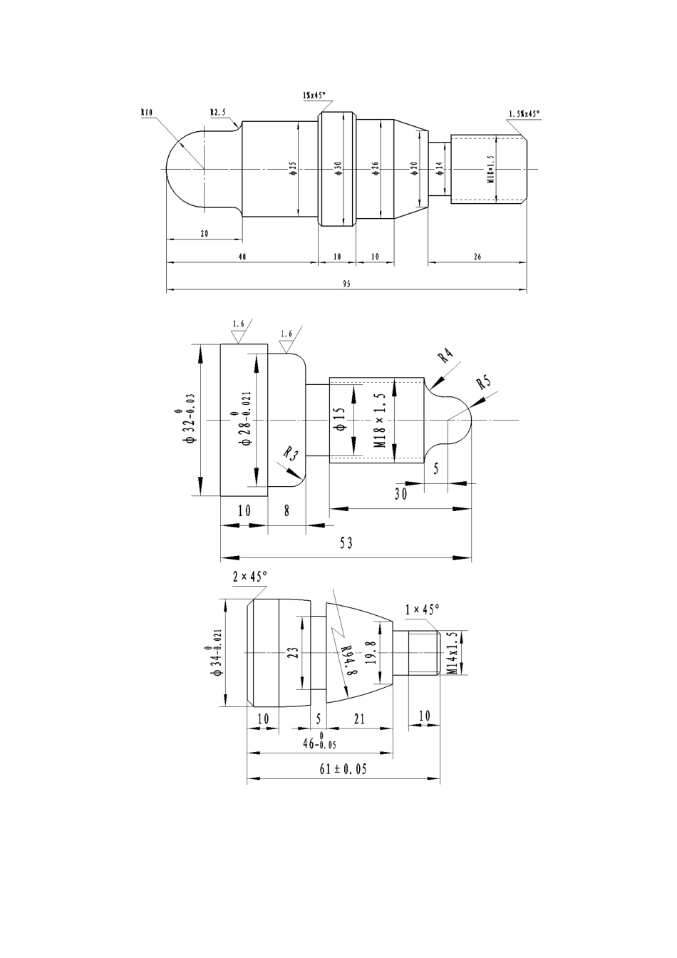 数控车工高级工考试练习图集_第3页