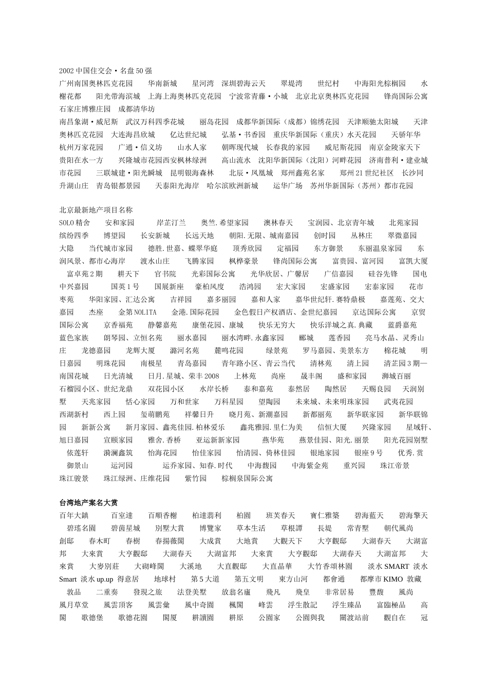 房地产案名主题广告语系列文案大全_第2页