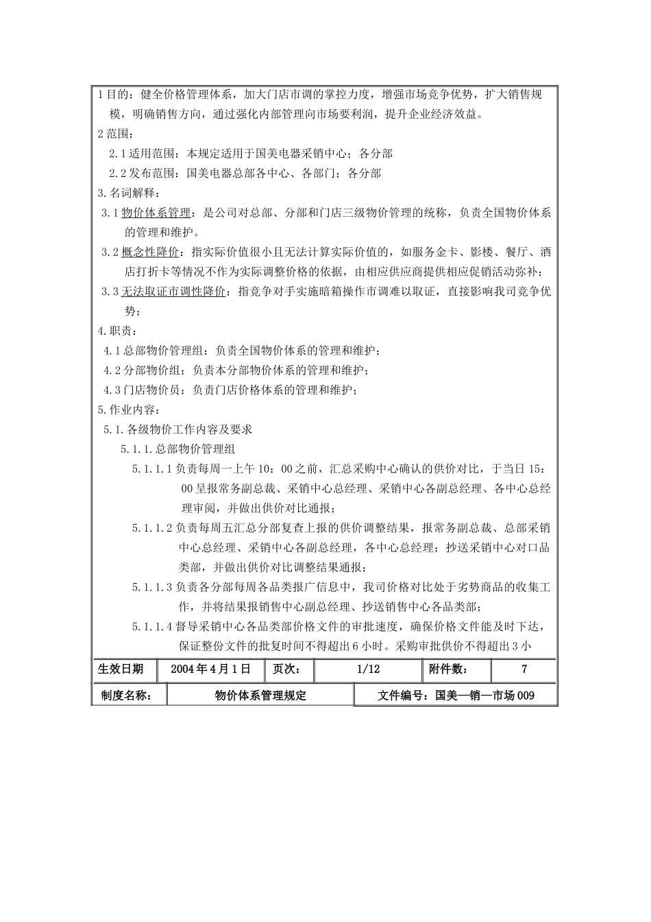 国美电器公司物价体系管理制度_第2页