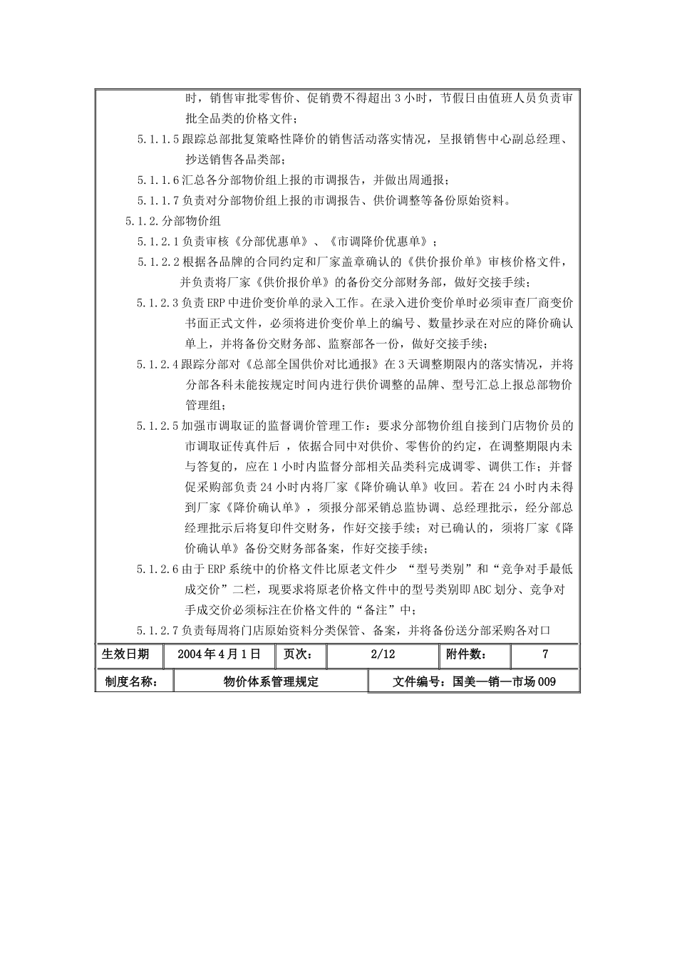 国美电器公司物价体系管理制度_第3页