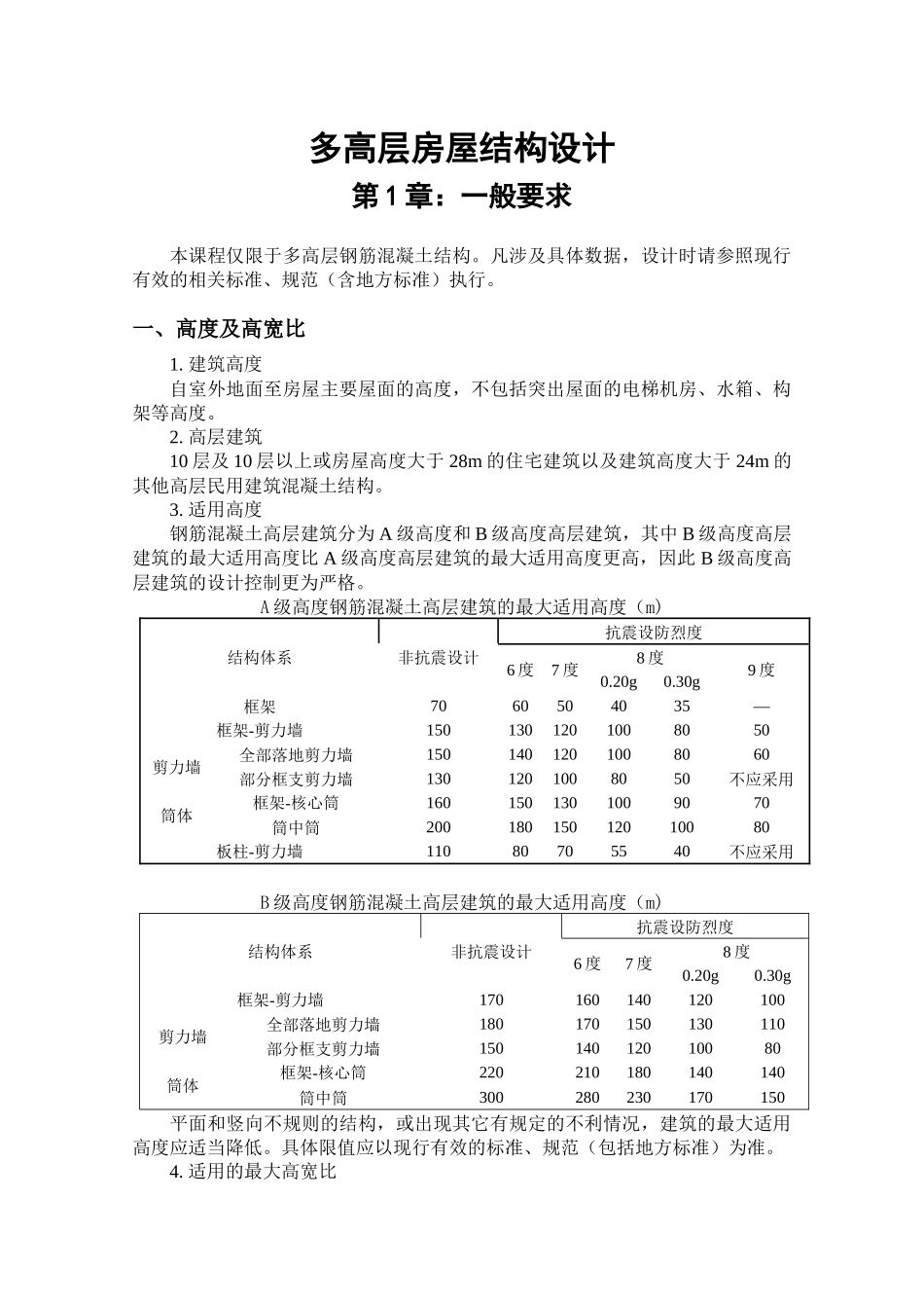 多高层房屋结构设计_第1页