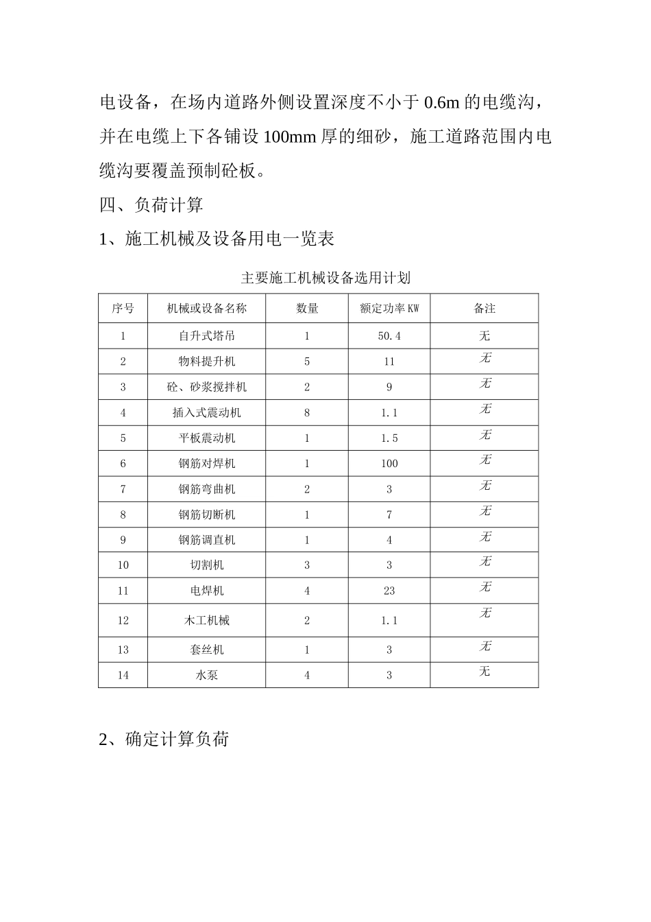 山东省住宅小区临时用电施工方案(15页)_第3页