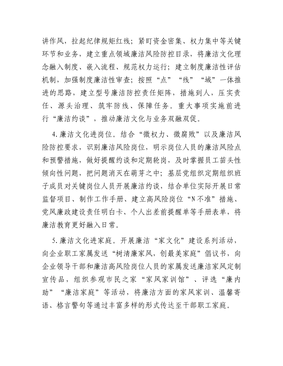 2024年某公司廉洁文化建设方案_第3页