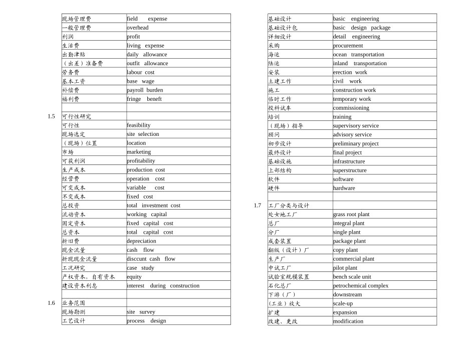 建筑机电安装工程等中英词汇大全_第3页