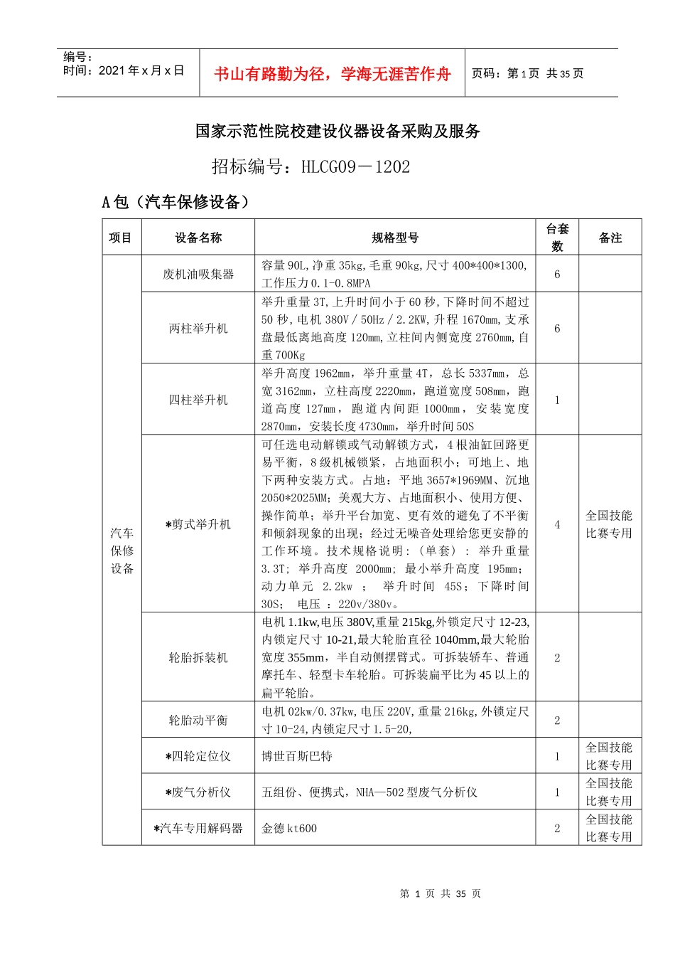 国家示范性院校建设仪器设备采购及服务-贵州桦利工程招标造_第1页