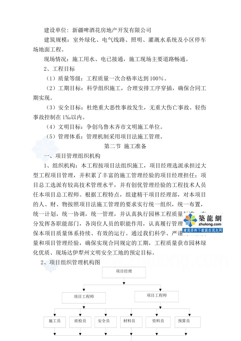 天津某小区园林景观施工组织设计_第2页