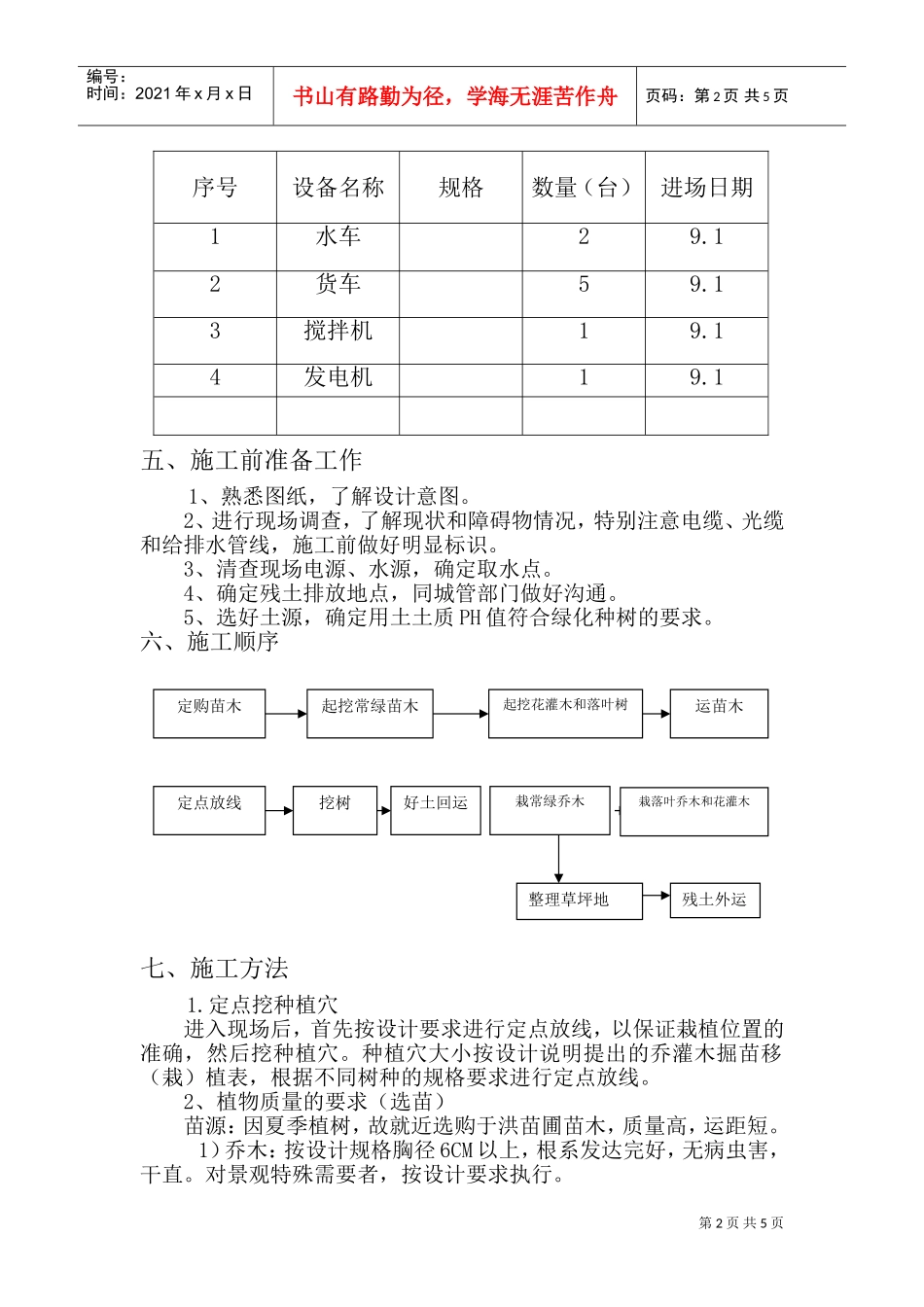 园林工程投标的施工组织设计方案3(DOC8页)_第2页