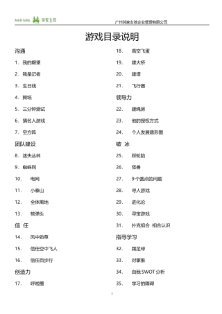 团队游戏篇XXXX