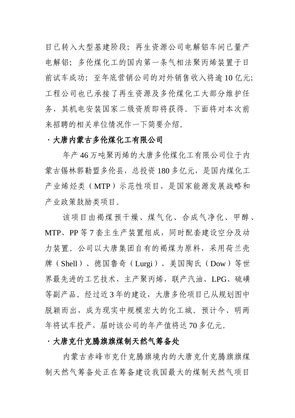 大唐能源化工有限责任公司_第3页