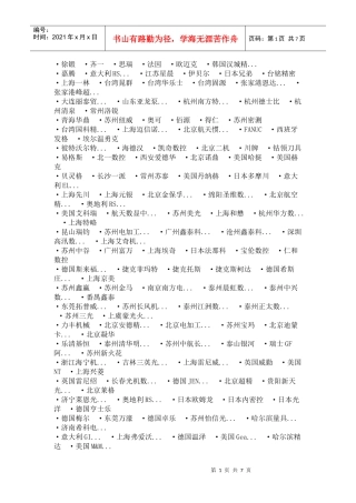 国内外机床品牌