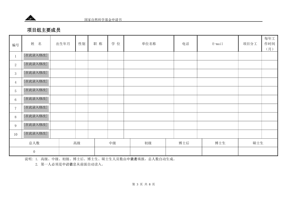 国家自然基金项目申请书模板_第3页