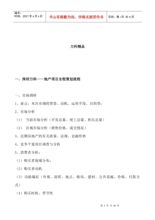 地产经营管理制度汇编