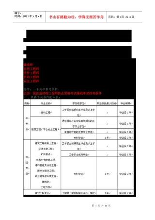 土木工程相关知识