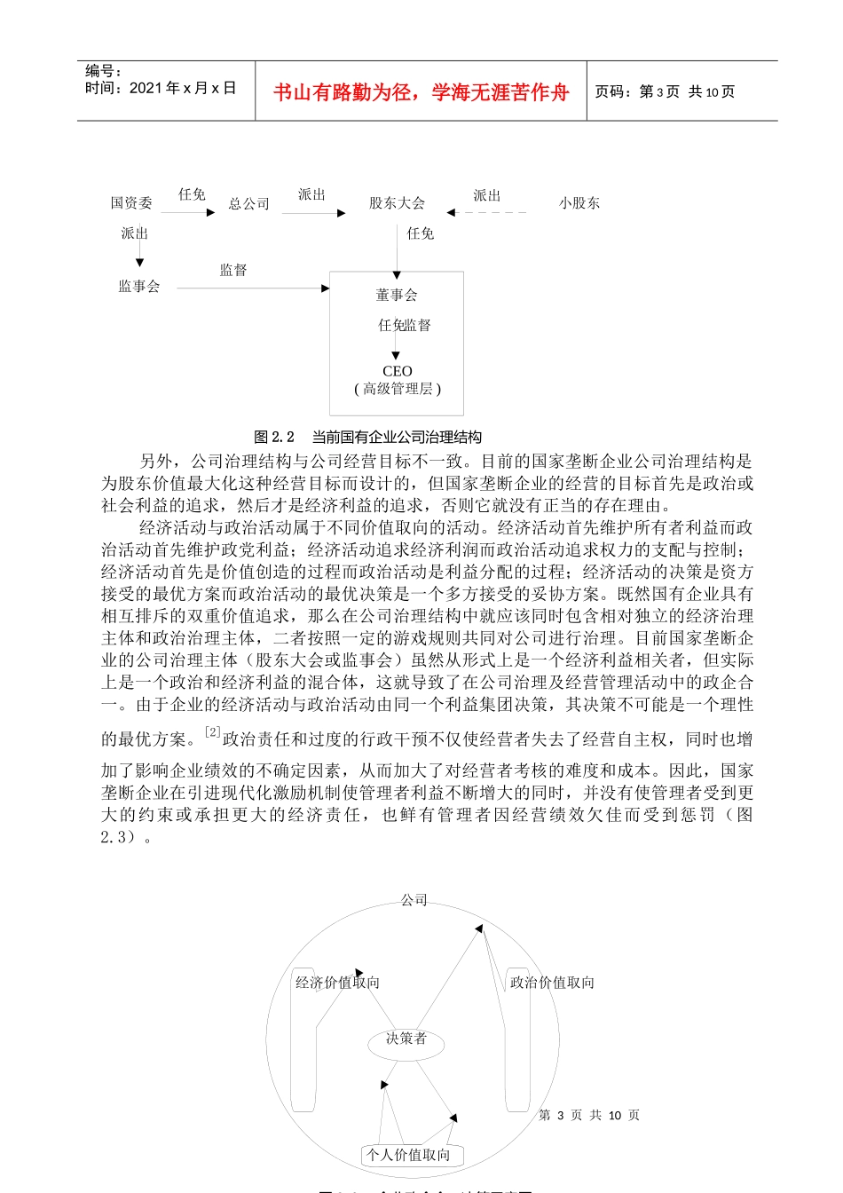 国家垄断企业公司治理结构分析及建议_第3页