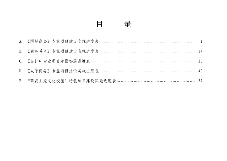 国家示范校项目建设实施进度总表_第2页