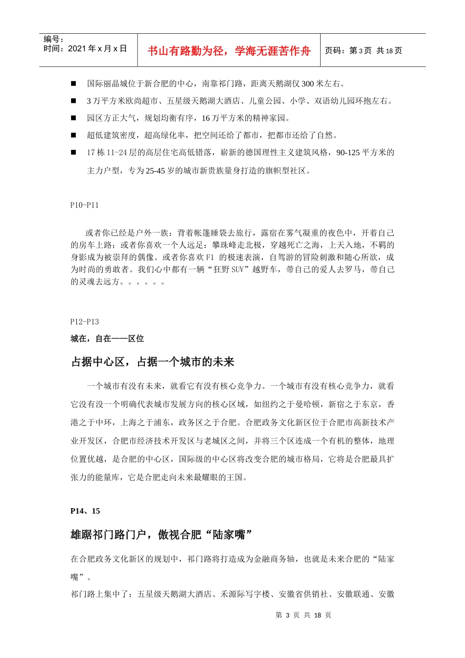 国际丽晶城楼书策划文案_第3页