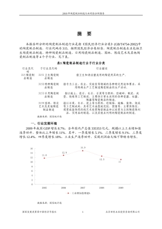 国家发改委版-XXXX年陶瓷行业风险分析报告
